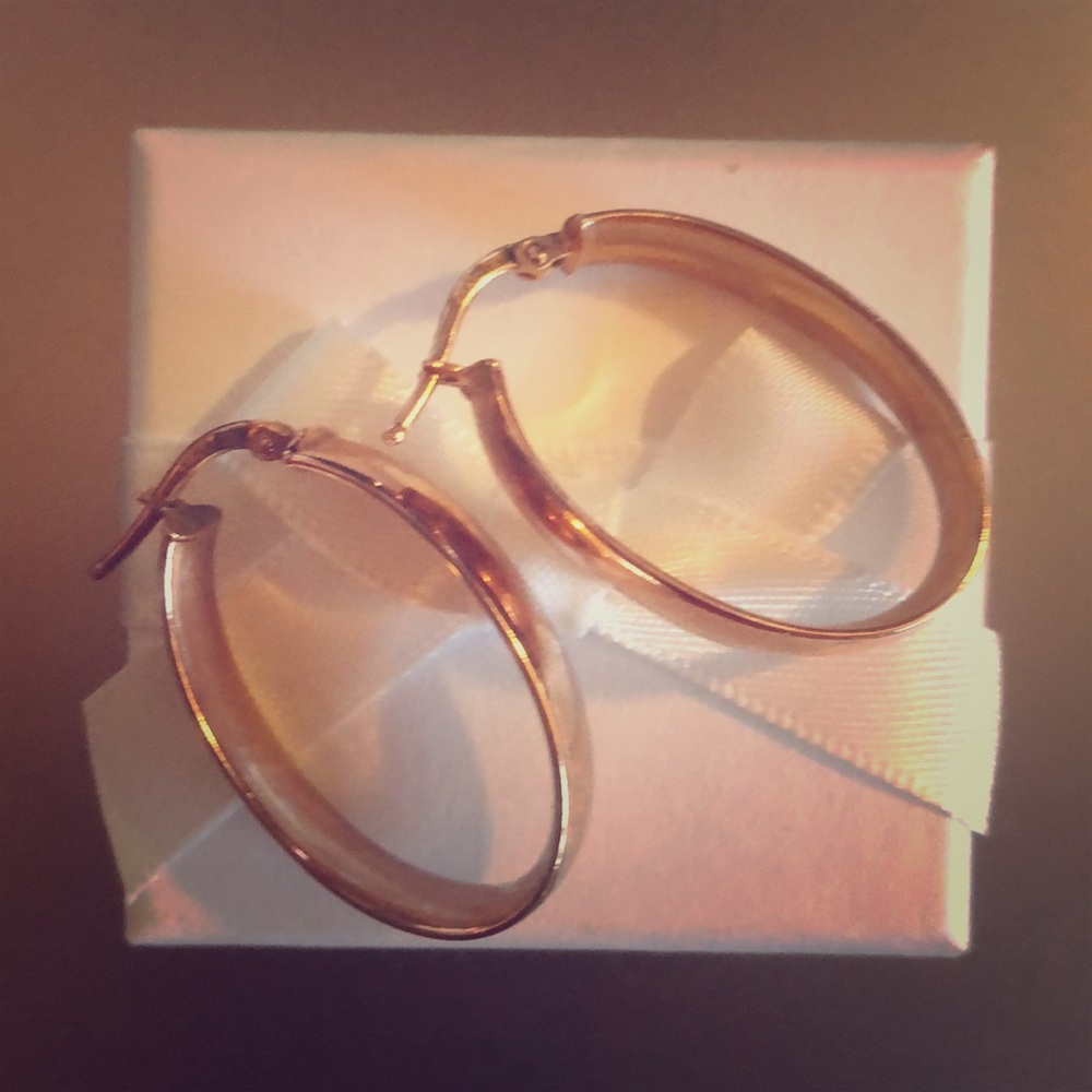| 100% | real copper earrings from Ferragamo. ♡